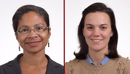 photo, Dorina Bekoe (left) and Sarah Daly (right)