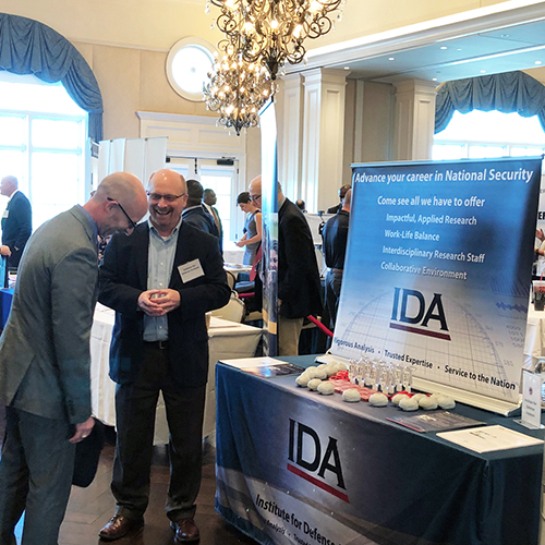 IDA recruiter at career fair