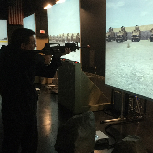 Staff members visit Army combat units