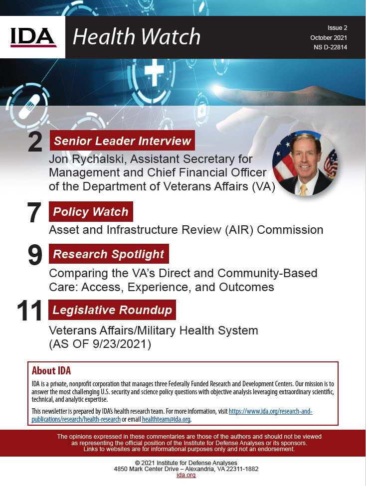 document cover thumbnail, IDA Health Watch - Issue 2