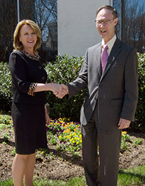 Honorable Deborah Lee James, Secretary of the Air Force (shown with Dr. Chu, President, IDA)
