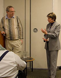 Dr. Rand Waltzman, Program Manager, DARPA (shown with Dr. Myers, Division Director, ITSD, IDA) Information Environment Security